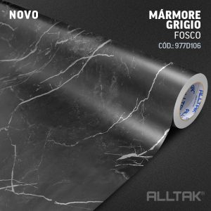 Adesivo Decor Mármore Grigio Fosco Alltak 977D106