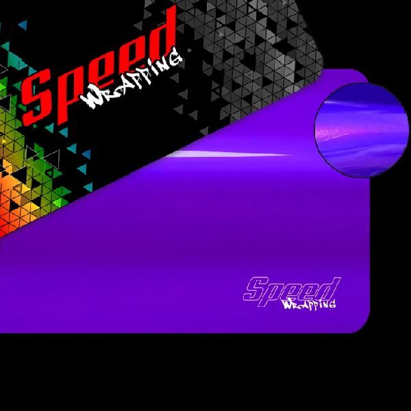 Adesivo Mettalic Lamborghini Blue Bast Purple Pet Speed Wrapping